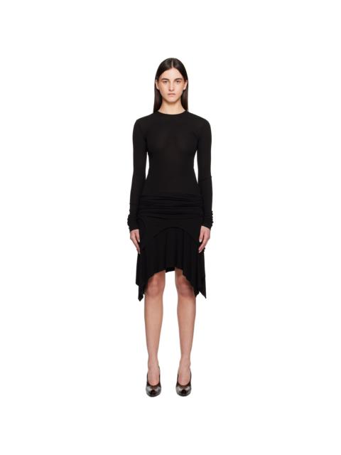 Acne Studios Black Long Sleeve Midi Dress