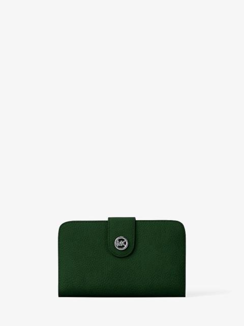 MICHAEL KORS MK Pop Charm Medium Nubuck Wallet