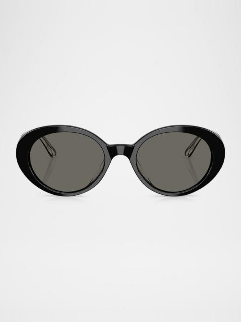 Oliver Peoples Acetate Oval Sunglasses