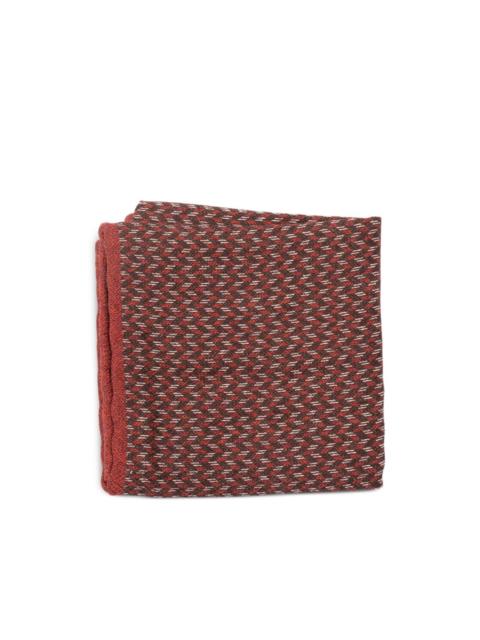 Brunello Cucinelli geometric-pattern pocket square