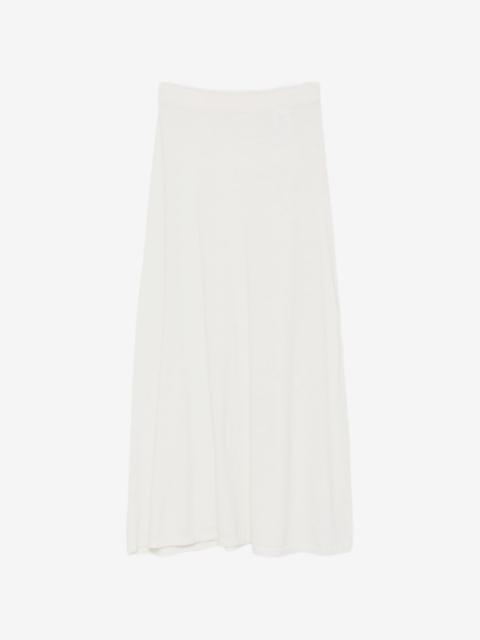LISA YANG Adrienne fine-knit flared maxi skirt