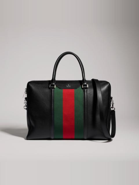 GUCCI Mega Web Trademark medium briefcase