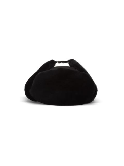 Prada Nylon and shearling hat