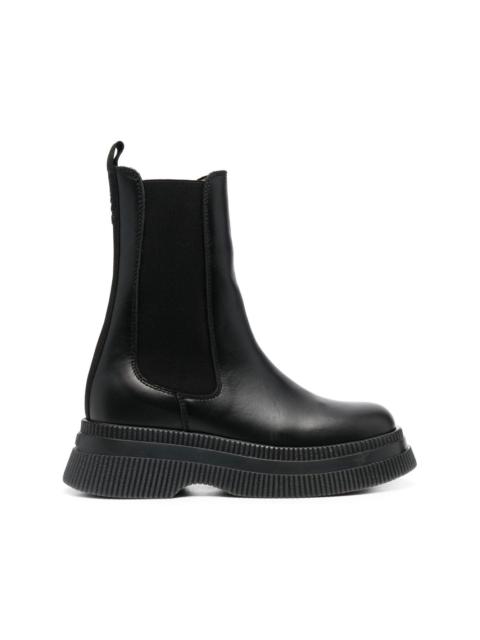 GANNI Creepers leather Chelsea boots