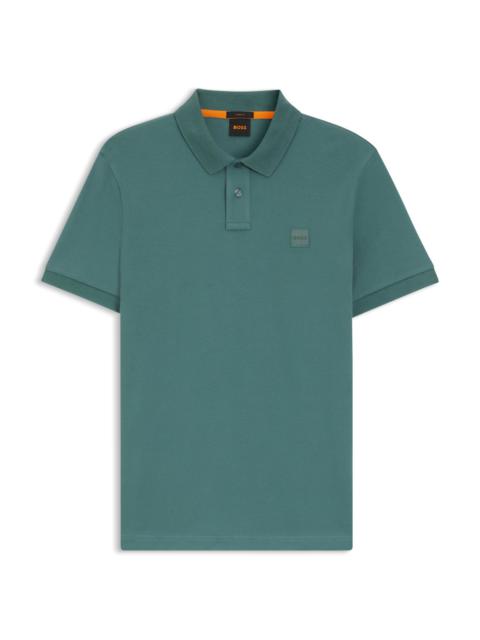 BOSS EXTRA-SLIM-FIT STRETCH-COTTON SHIRT WITH LOGO TAPE