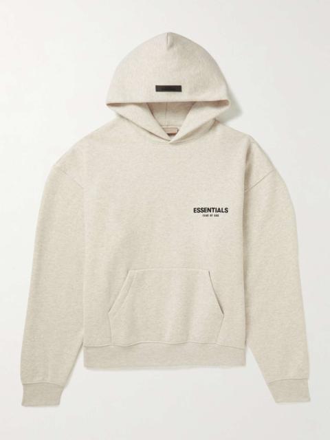 Logo-Flocked Cotton-Blend Jersey Hoodie