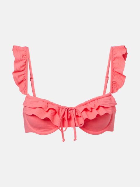 MARYSIA Seraphine ruffled bikini top