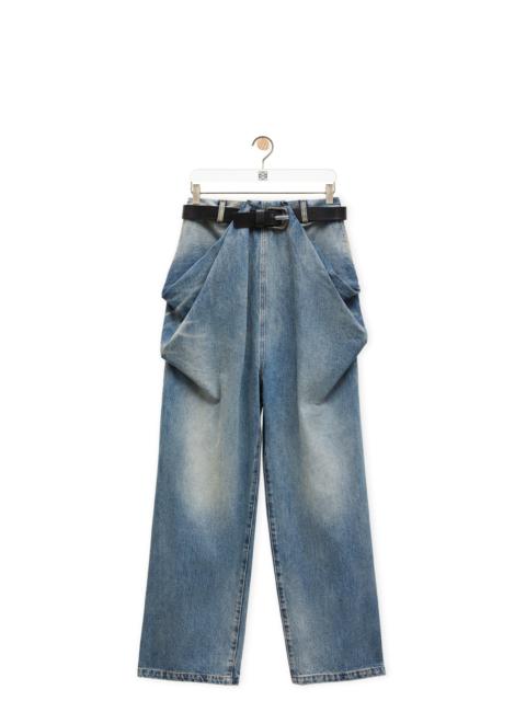 Loewe Draped jeans in denim