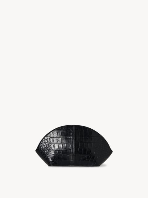 The Row Mel Clutch in Alligator