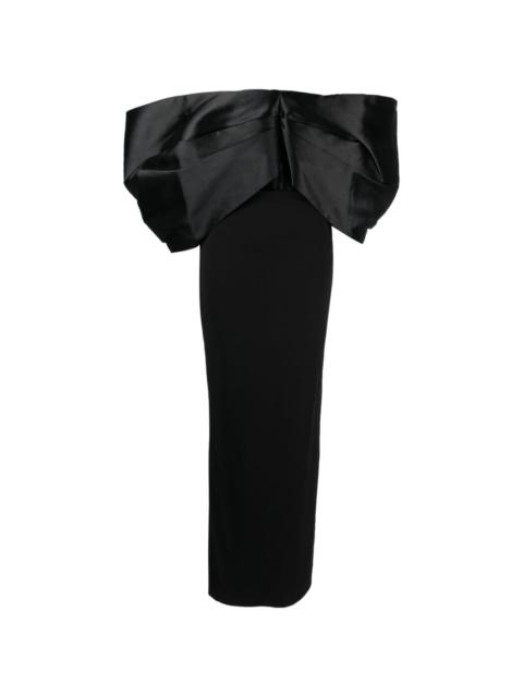 Filippa off-shoulder gown