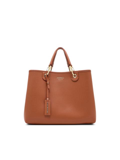 EMPORIO ARMANI medium leather tote bag