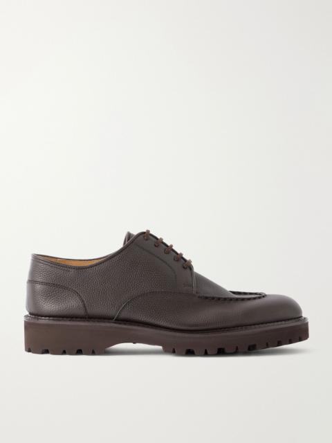 John Lobb Land Full-Grain Leather Derby Shoes Dark brown