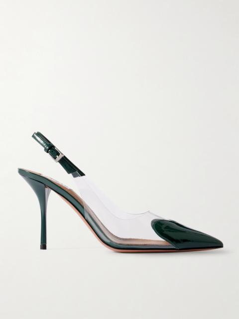 Alaïa Le Caur Patent-leather And Pvc Slingback Pumps