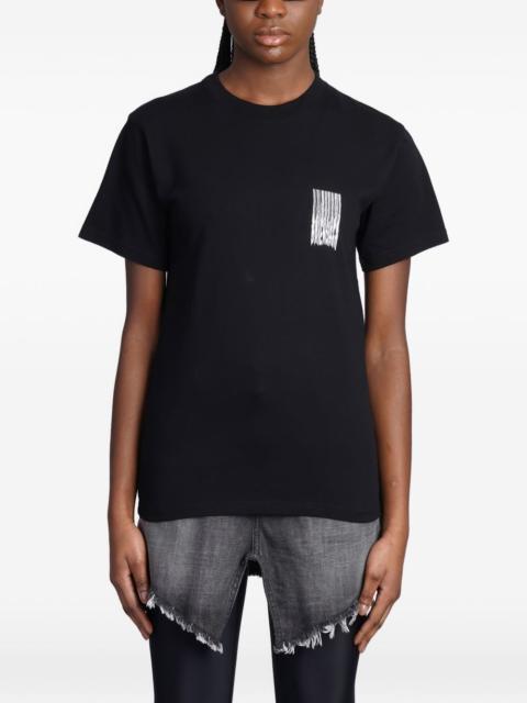 BALENCIAGA barcode-print T-shirt