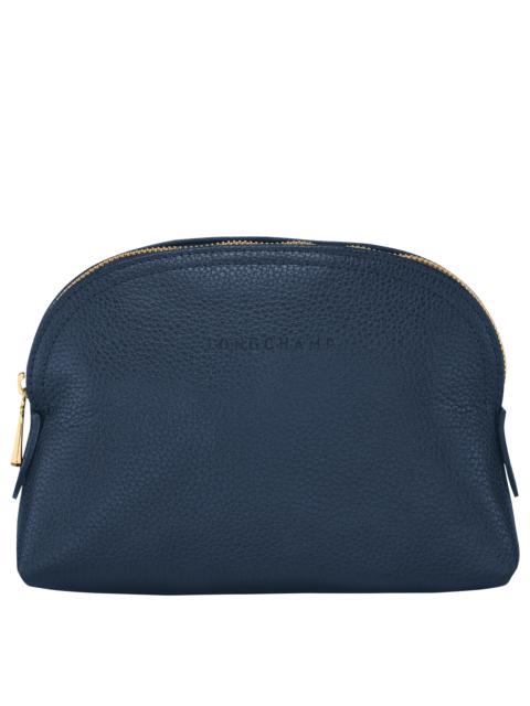 Longchamp Le Foulonné Pouch Navy - Leather