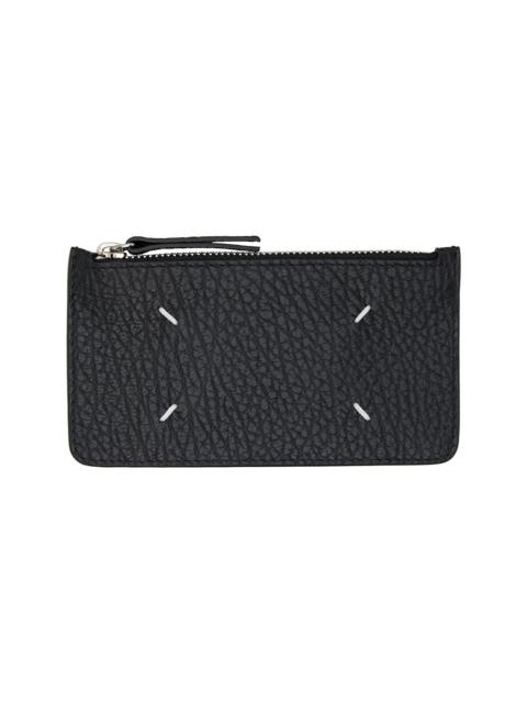 Maison Margiela Black Four Stitches Card Holder