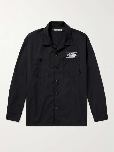 NEIGHBORHOOD logo button-down shirt | REVERSIBLE