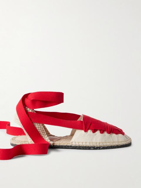 LOEFFLER RANDALL Wilson Lace-up Canvas Espadrilles