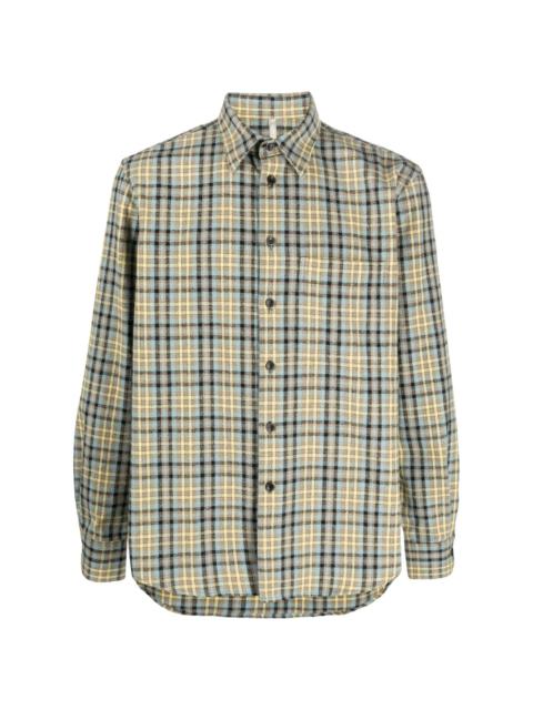 SUNFLOWER Ace plaid-pattern shirt