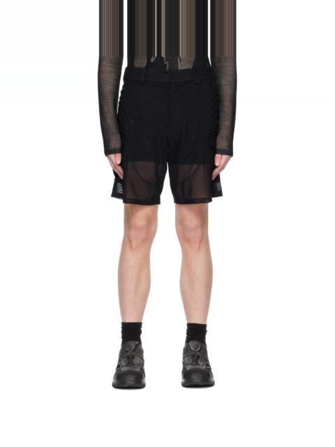 OLLY SHINDER Black Veins Shorts