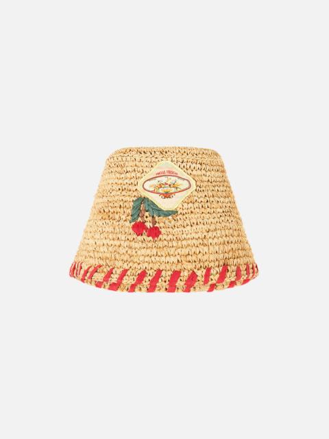 CAMILLA RAFFIA BUCKET HAT VA VA VINTAGE