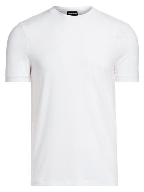 GIORGIO ARMANI Men's Basic Crewneck Tee - White