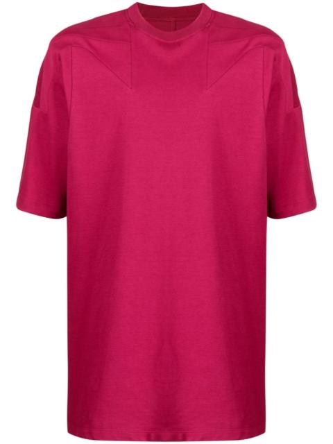 Rick Owens seam-detail short-sleeved cotton T-shirt