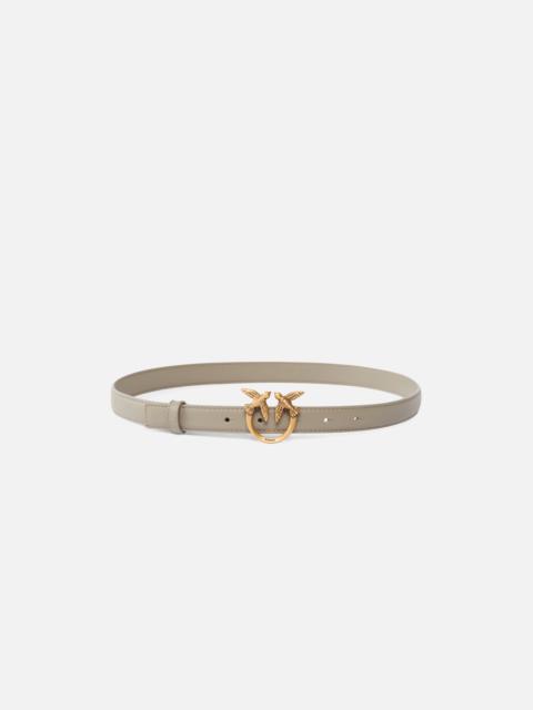 PINKO LOVE BIRDS THIN LEATHER BELT 2CM