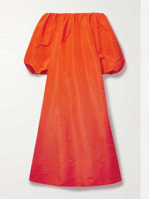 Valentino Off-the-shoulder silk-taffeta gown