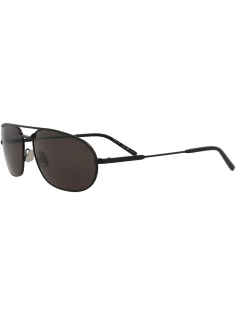 SAINT LAURENT Saint Laurent Round Oval Sunglasses Black/Black/Black (SL561-30013779-001)