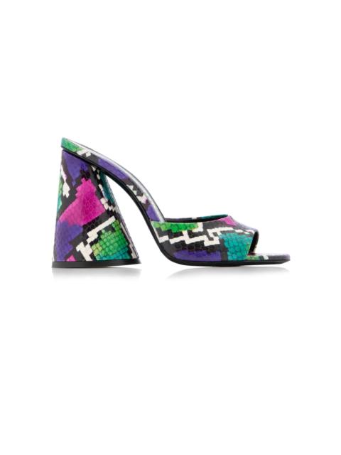 THE ATTICO Luz Leather Mules multi