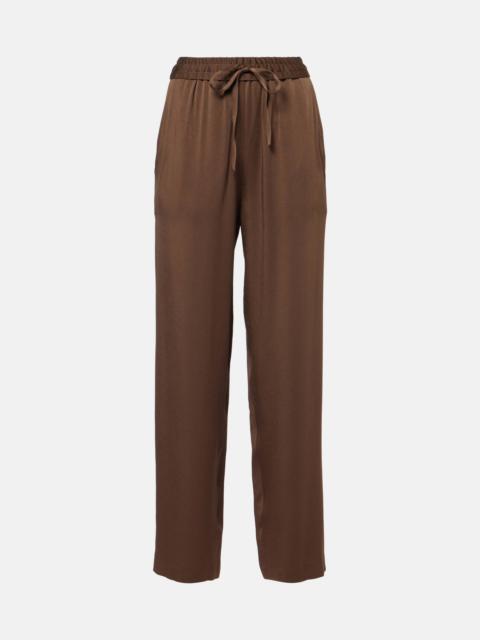 Isabel Marant Kendry satin wide-leg pants