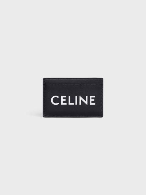 CELINE Card holder in Smooth Calfskin with Celine Print