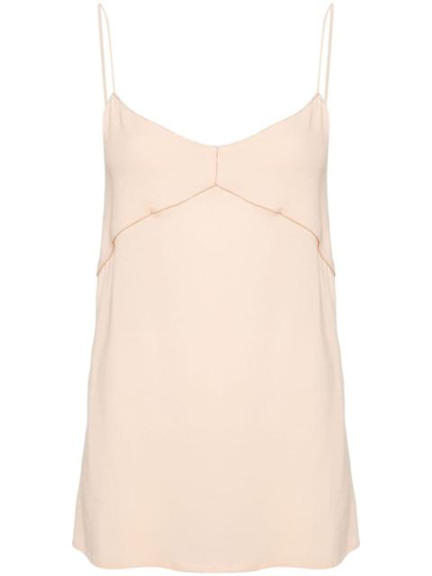 FABIANA FILIPPI beaded-trim crepe tank top
