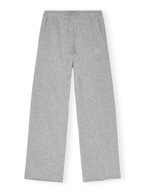 GANNI GREY ISOLI WIDE LEG PANTS