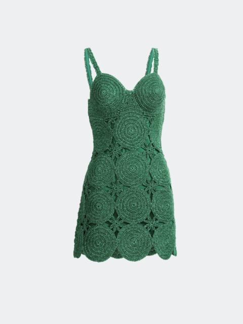 SIMONMILLER Beep Beep Mini Dress In Gummy Green