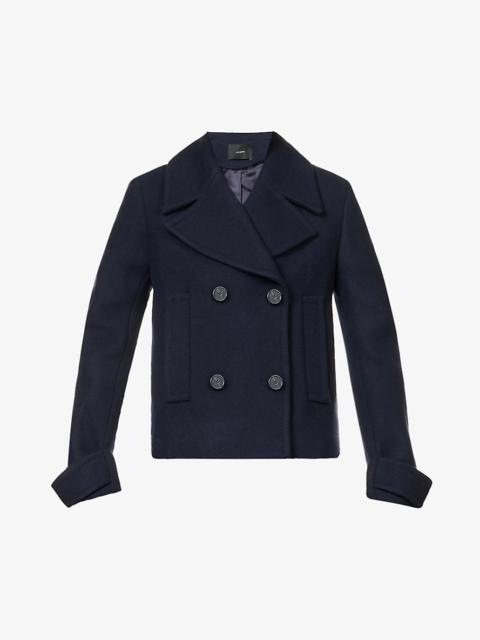 Dove wool-blend coat
