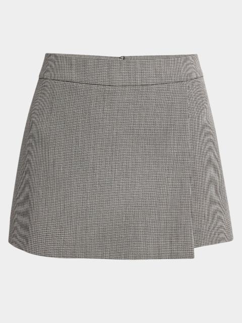 Golden Goose Journey Houndstooth Wrap Mini Skort