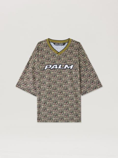 Palm Angels Camo Allover Palm Sport T-Shirt