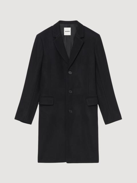 Sandro Long coat fastened with three buttons