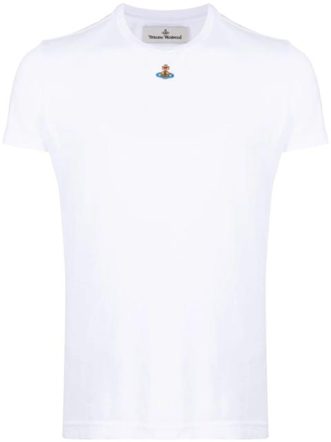 Vivienne Westwood Vivienne Westwood Orb Logo-embroidery Cotton T-shirt