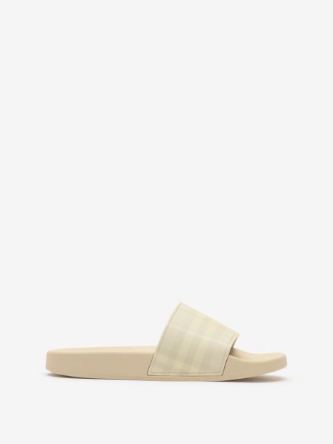 Burberry Check Slides