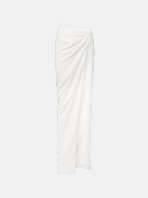 MÔNOT Asymmetric crêpe maxi skirt