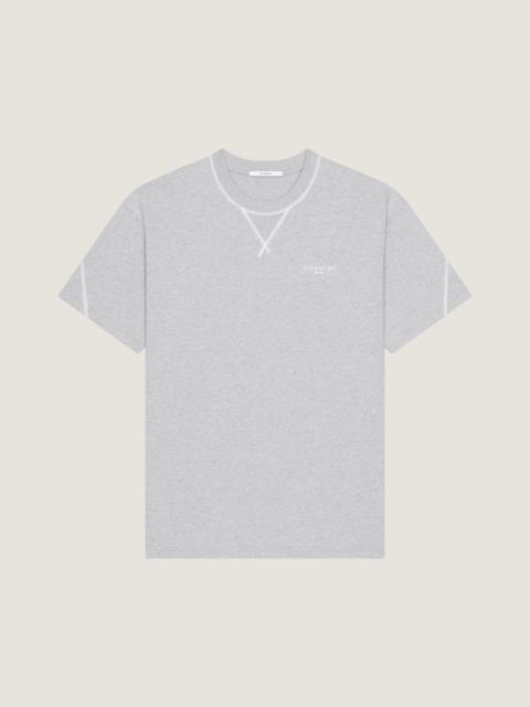 Givenchy COUTURE SEAM T-SHIRT IN COTTON WITH GIVENCHY EMBROIDERY