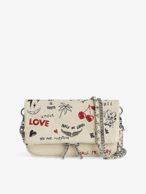 Zadig & Voltaire Rock Nano Leather Clutch Bag