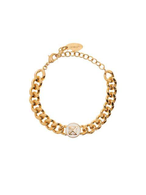 Off-White Arrows curb-chain bracelet