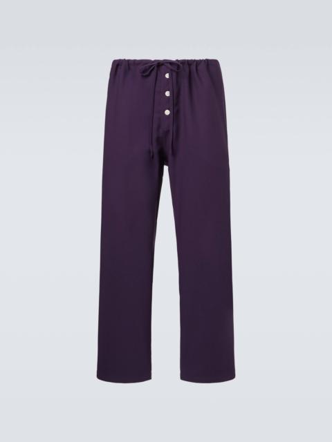 BODE Astor wool wide-leg pants