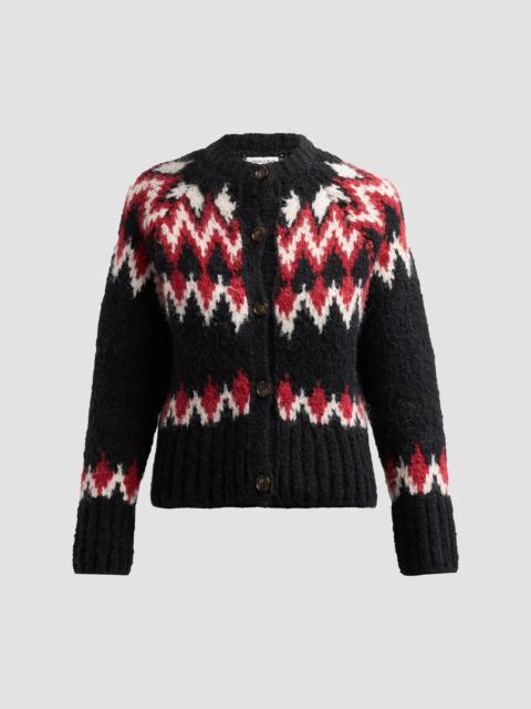 VERONICA BEARD Women's Christina Fair Isle-Inspired Cardigan - Black Multi