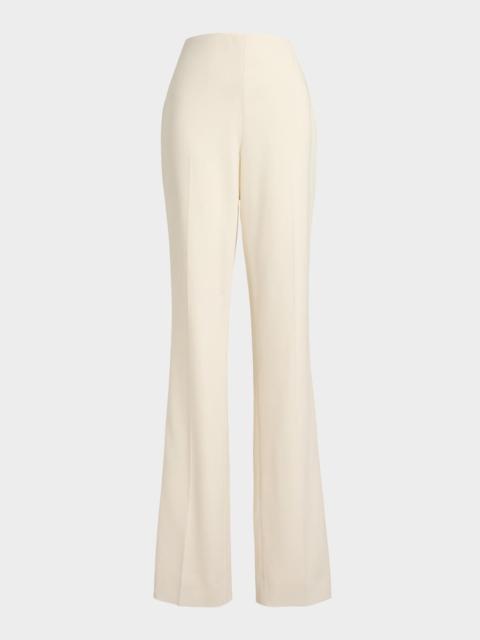 Ralph Lauren Alandra Wool Crepe Straight-Leg Pants