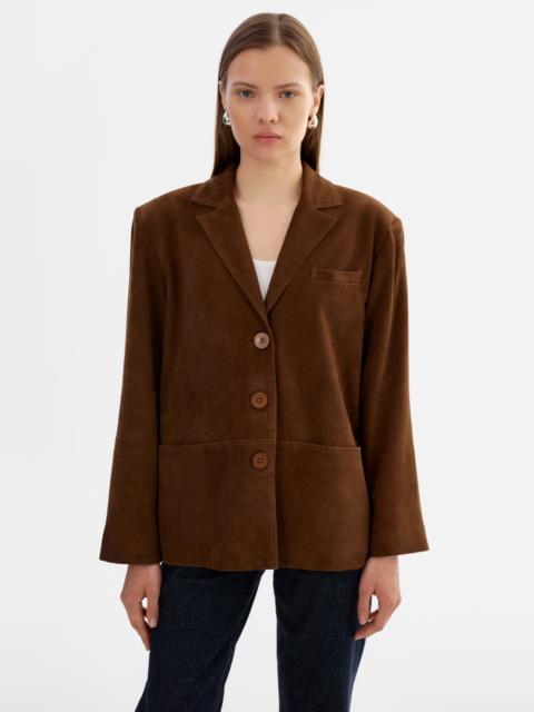 LAMARQUE TORI | Suede Leather Blazer